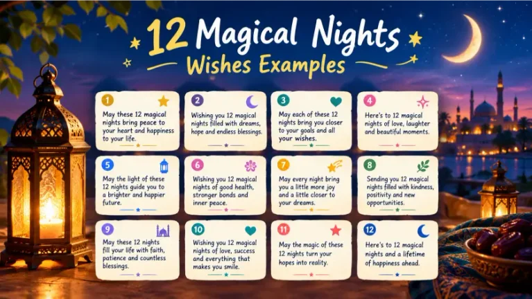 Best 12 Magical Nights Wishes Examples