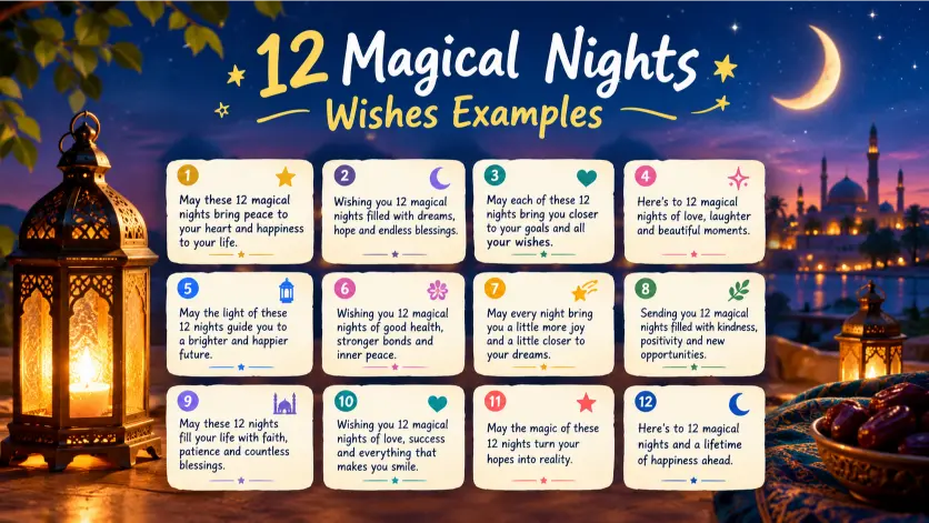 Best 12 Magical Nights Wishes Examples