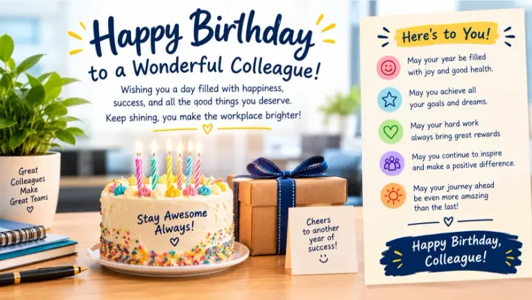 Birthday wishes colleague