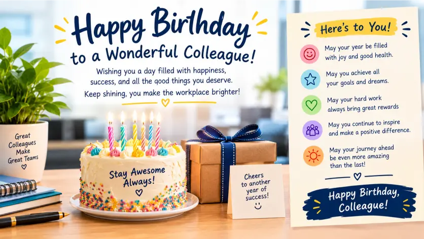 Birthday wishes colleague