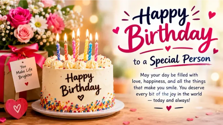 Happy Birthday Wishes for a Special Person