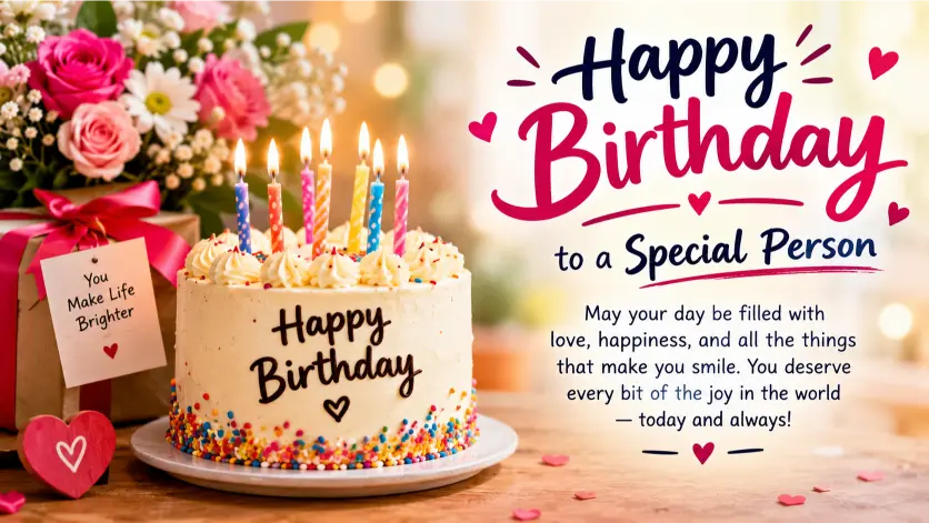 Happy Birthday Wishes for a Special Person