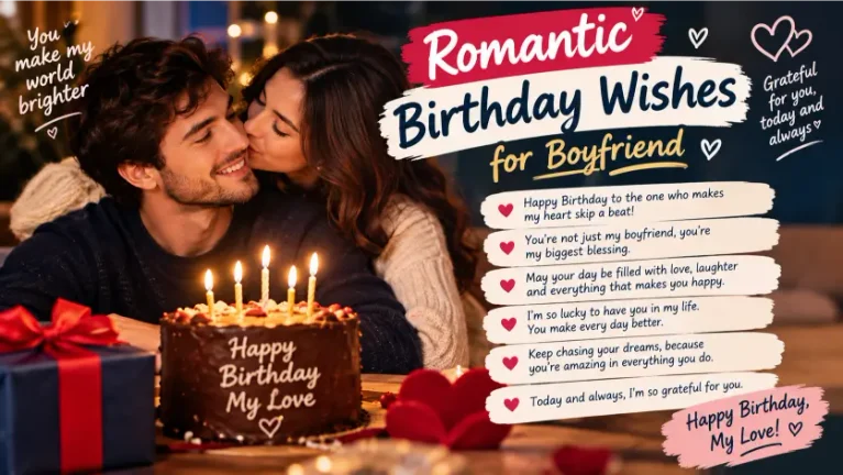 Romantic Birthday Wishes for Boyfriend