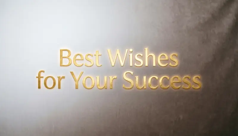 Best Wishes for Your Success