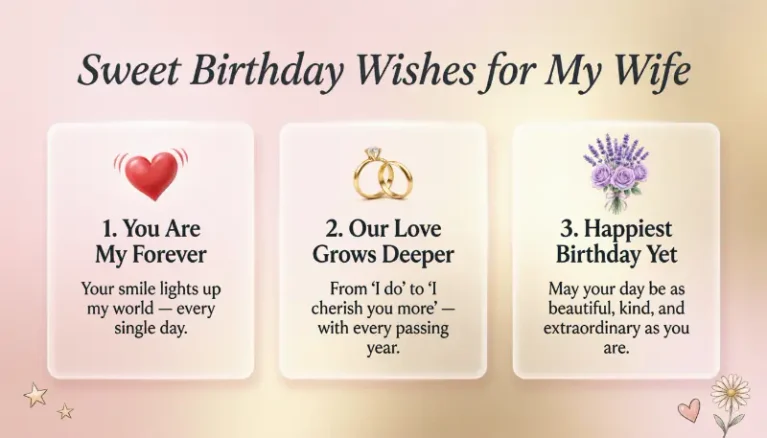 Sweet Birthday Wishes for My Wife