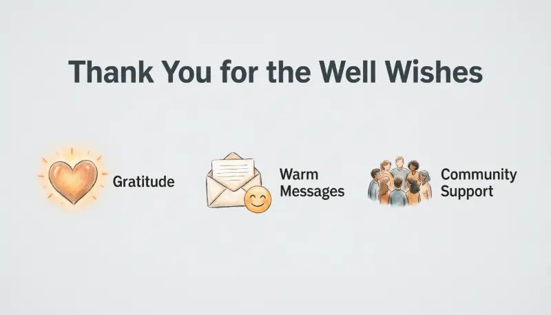 Thank You for the Well Wishes