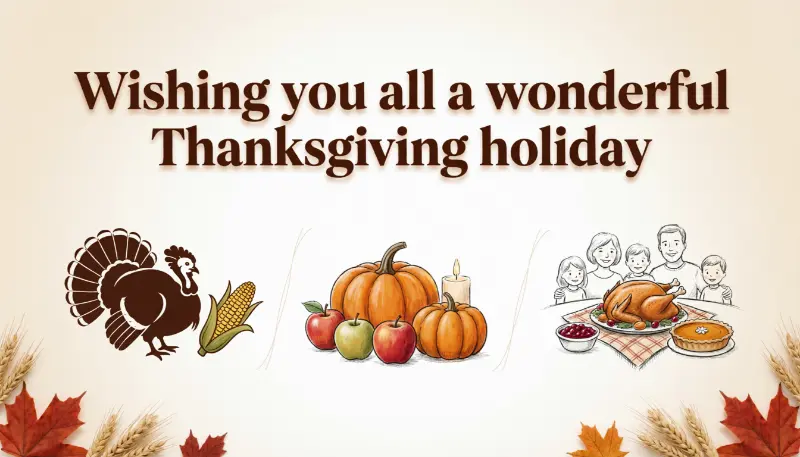 wishing you all a wonderful thanksgiving holiday